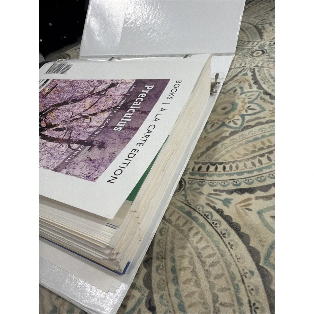 Precalculus Book a la Carte 6th Edition John Hornsby, Margaret L. Lial, W/Binder